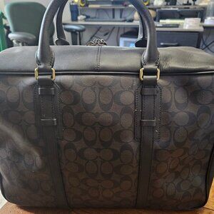 Coach logo overnight bag